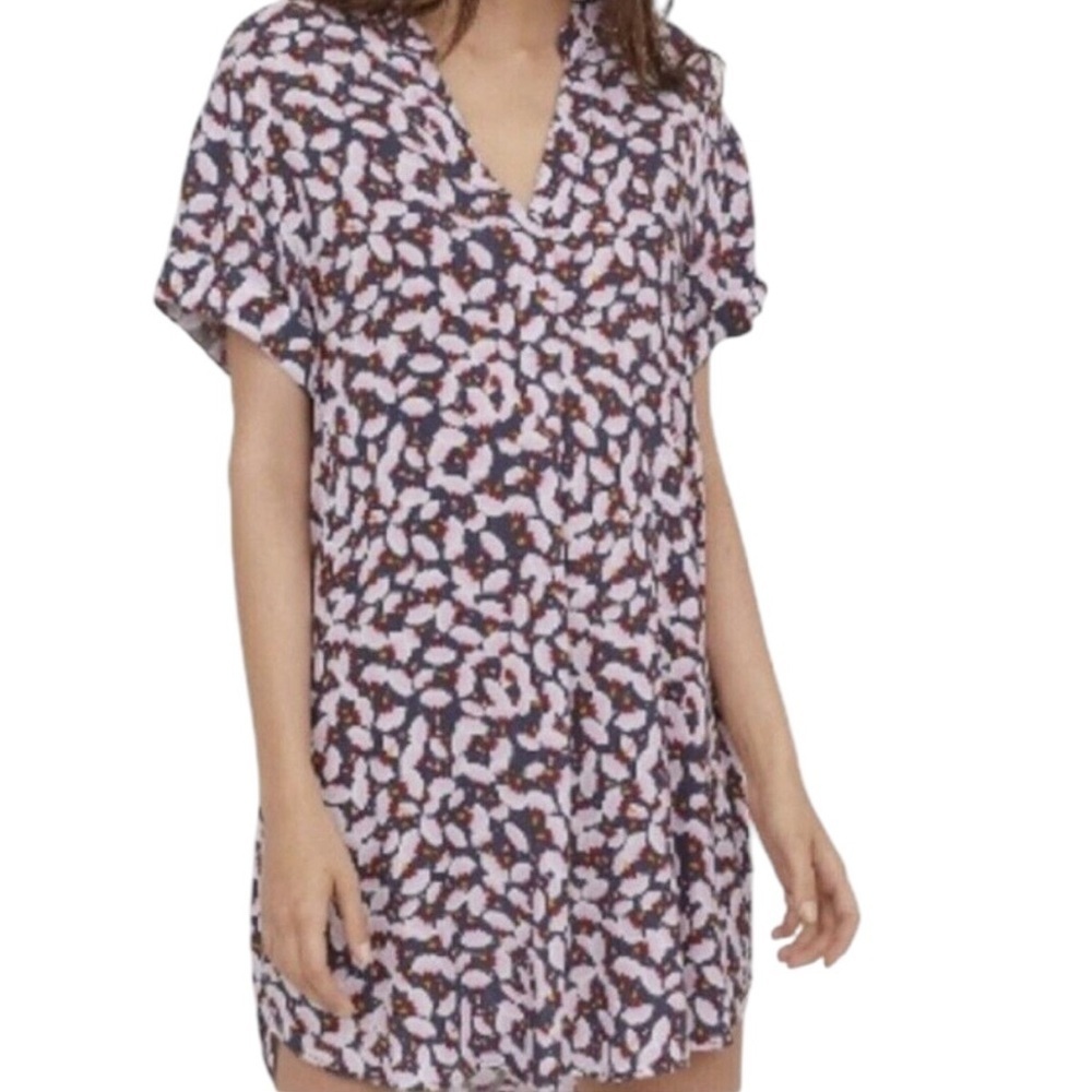 Anna Glover X H&M Ginko Floral Shift Dress Size 10